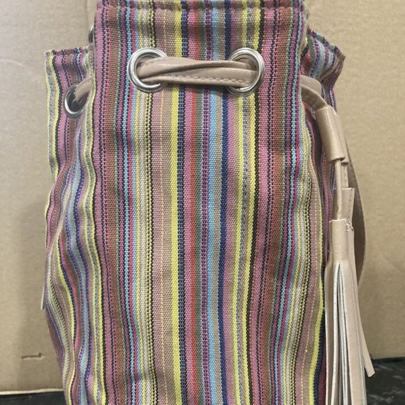 Drawstring Backpack/Purse -Brand: Love This Life- Small & Stylish_Multi-color - Picture 3 of 4